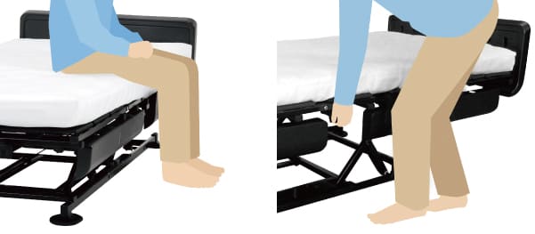 ベッド高さ調整方法