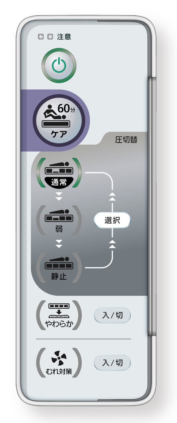 リモコン シンプル＆コンパクト